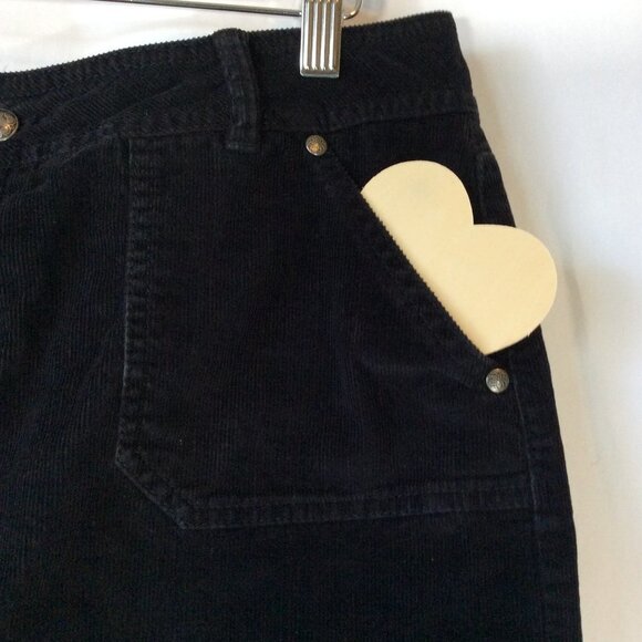 Sonoma Black Corduroy Skirt With Pockets Size 8 Petite - Picture 4 of 9